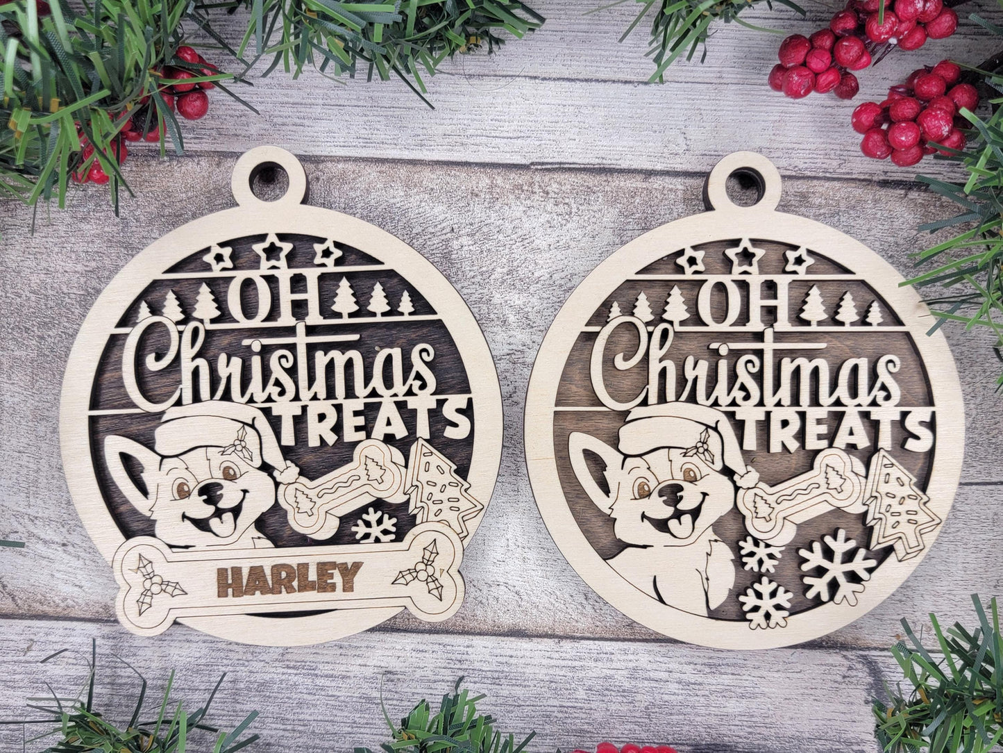 DOG Ornament, Dog Christmas Ornament, Pet Ornament, Gift for Dog, Personalized Dog Gifts, Personalized Ornament, Rescue Dog Ornament