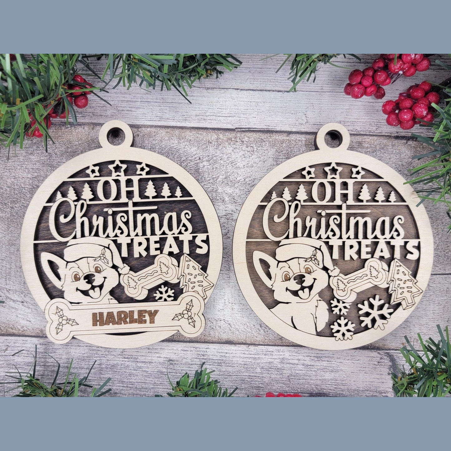 DOG Ornament, Dog Christmas Ornament, Pet Ornament, Gift for Dog, Personalized Dog Gifts, Personalized Ornament, Rescue Dog Ornament