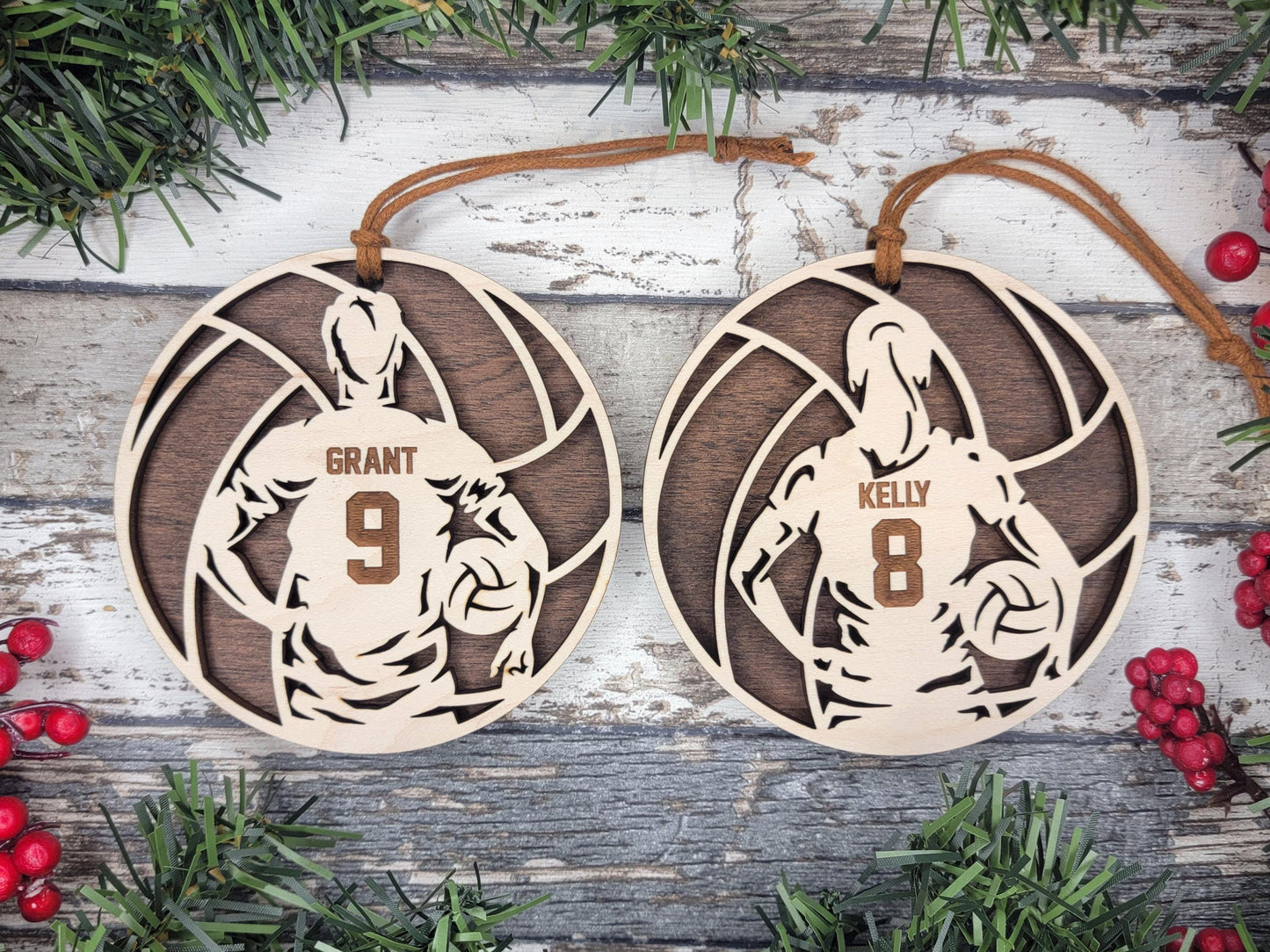 Volleyball Personalized Ornament – Custom Gift for Players & Coaches