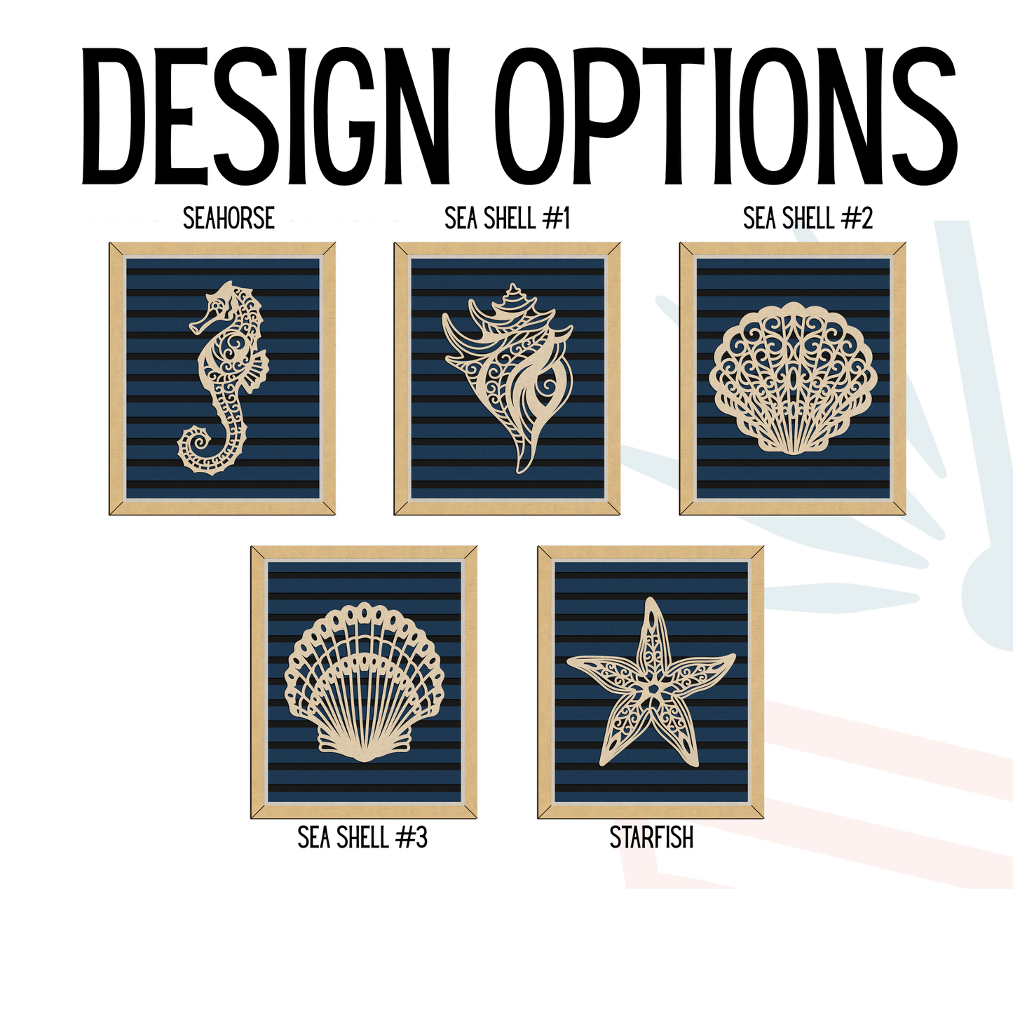 Tides Collection Personalized Ocean Wooden Art – Coastal Keepsake Decor