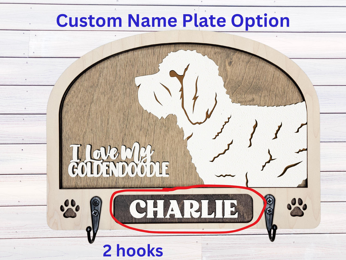 Dog Leash Holder Personalized Leash Hanger,Gift for Dog Owner, Gift for Dog, Dog Leash Holder for wall, Dog Lover gift, Pet gifts