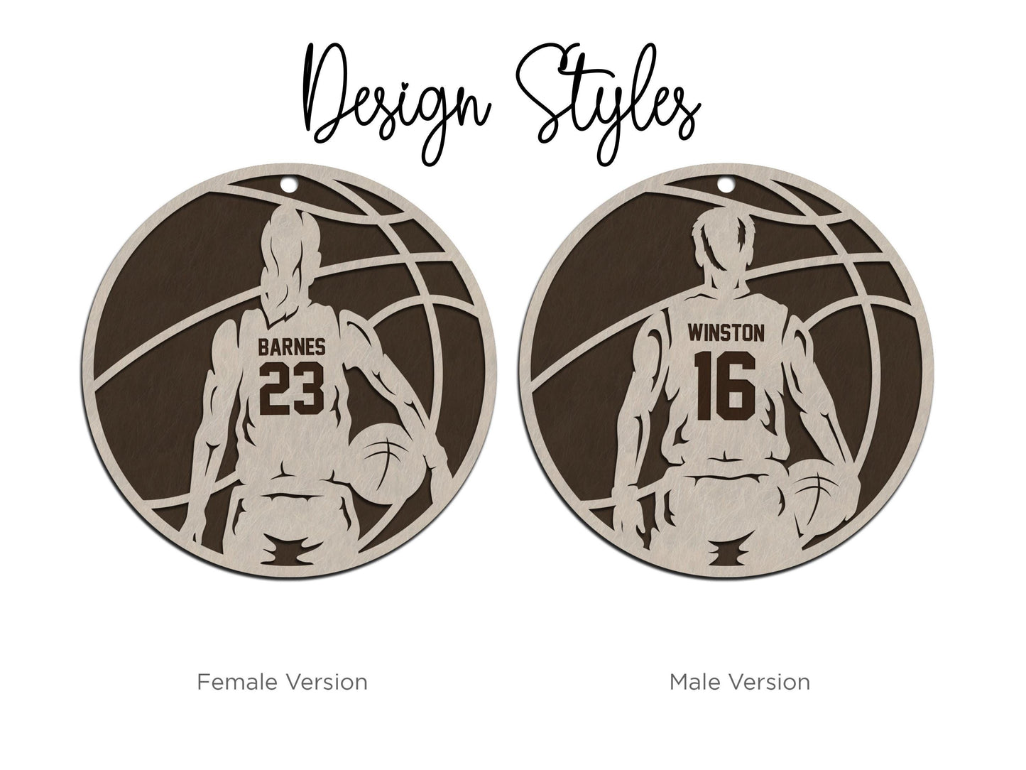 Personalized Basketball Ornament – Custom Sports Gift