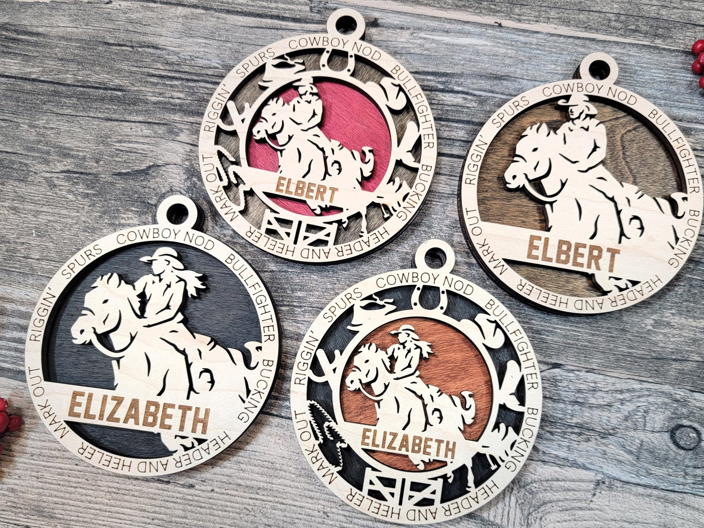 Personalized Horseback Rider Ornament – Custom Equestrian Gift