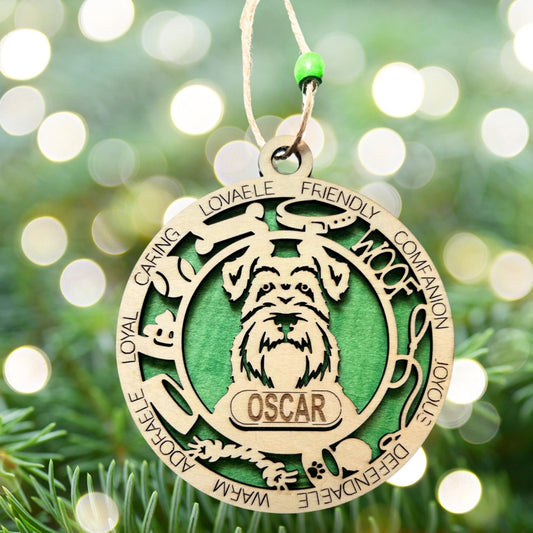 Personalized Dog Breed Ornament – Custom Pet Name