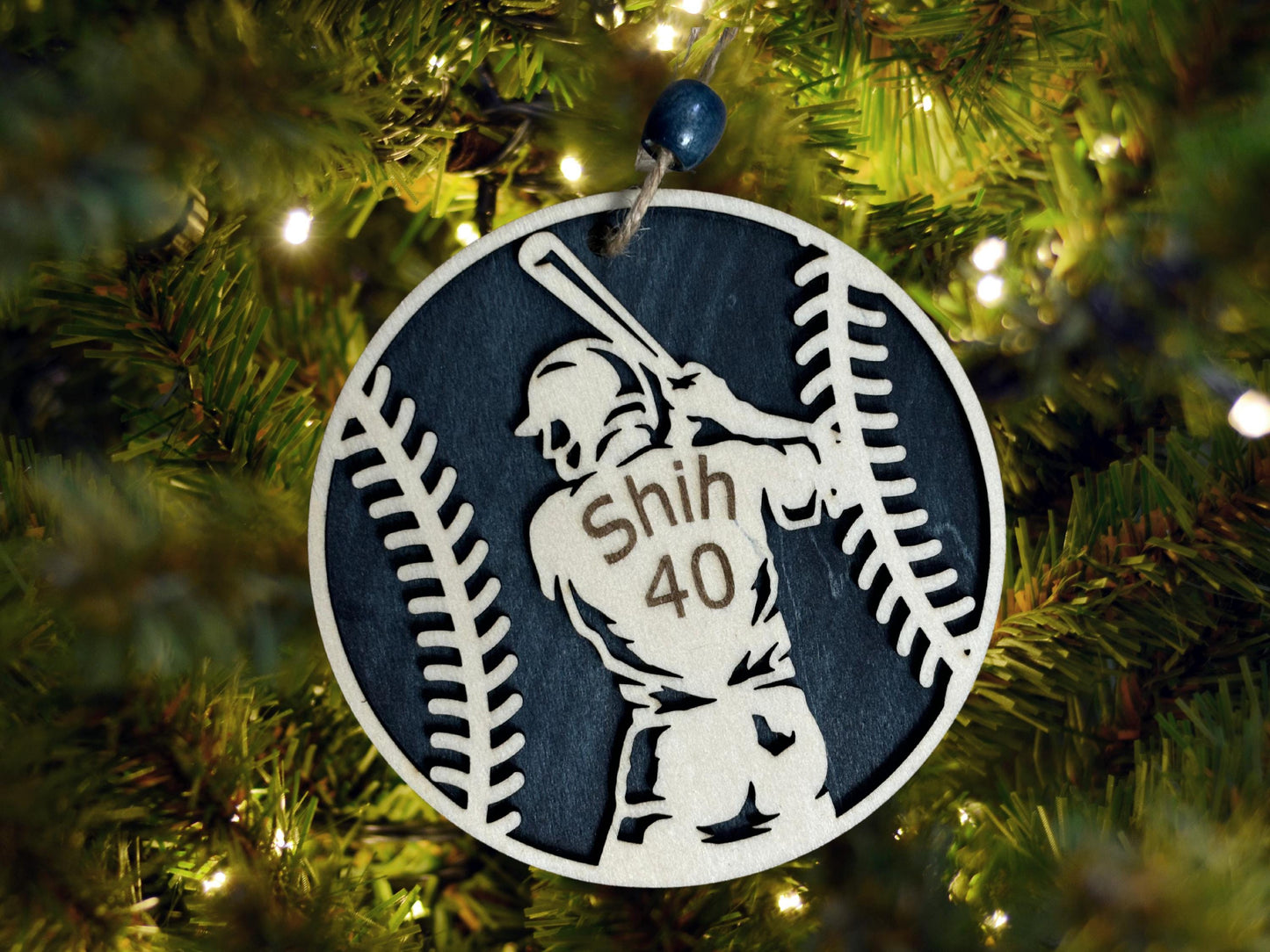 Personalized Baseball or Softball Ornament – Custom Player or Team Name