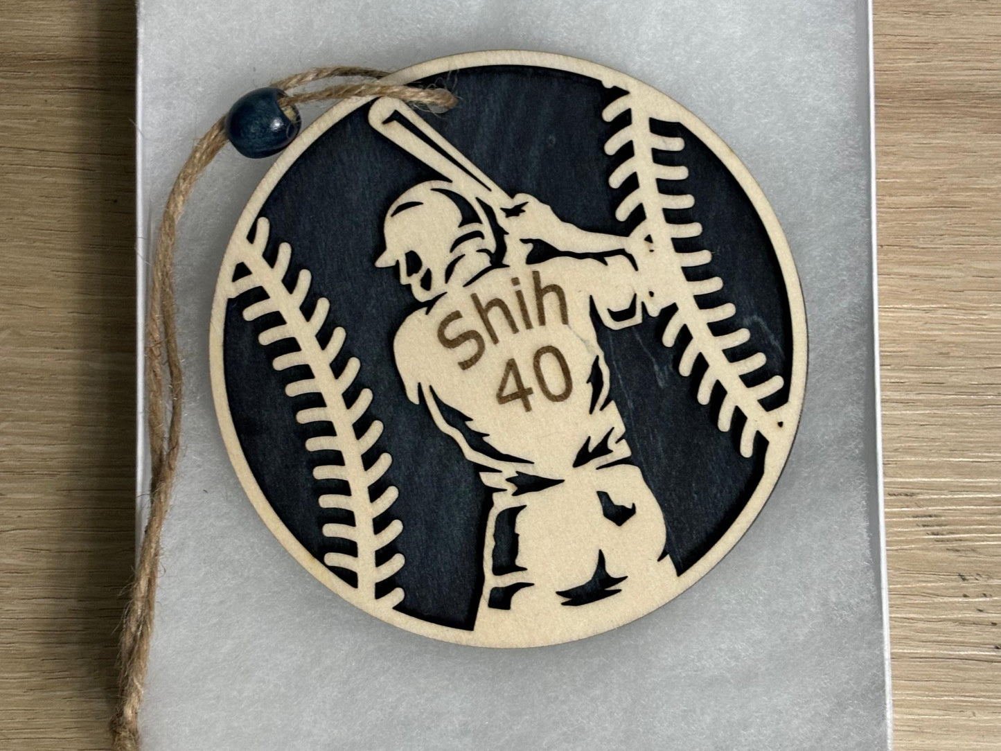 Personalized Baseball or Softball Ornament – Custom Player or Team Name