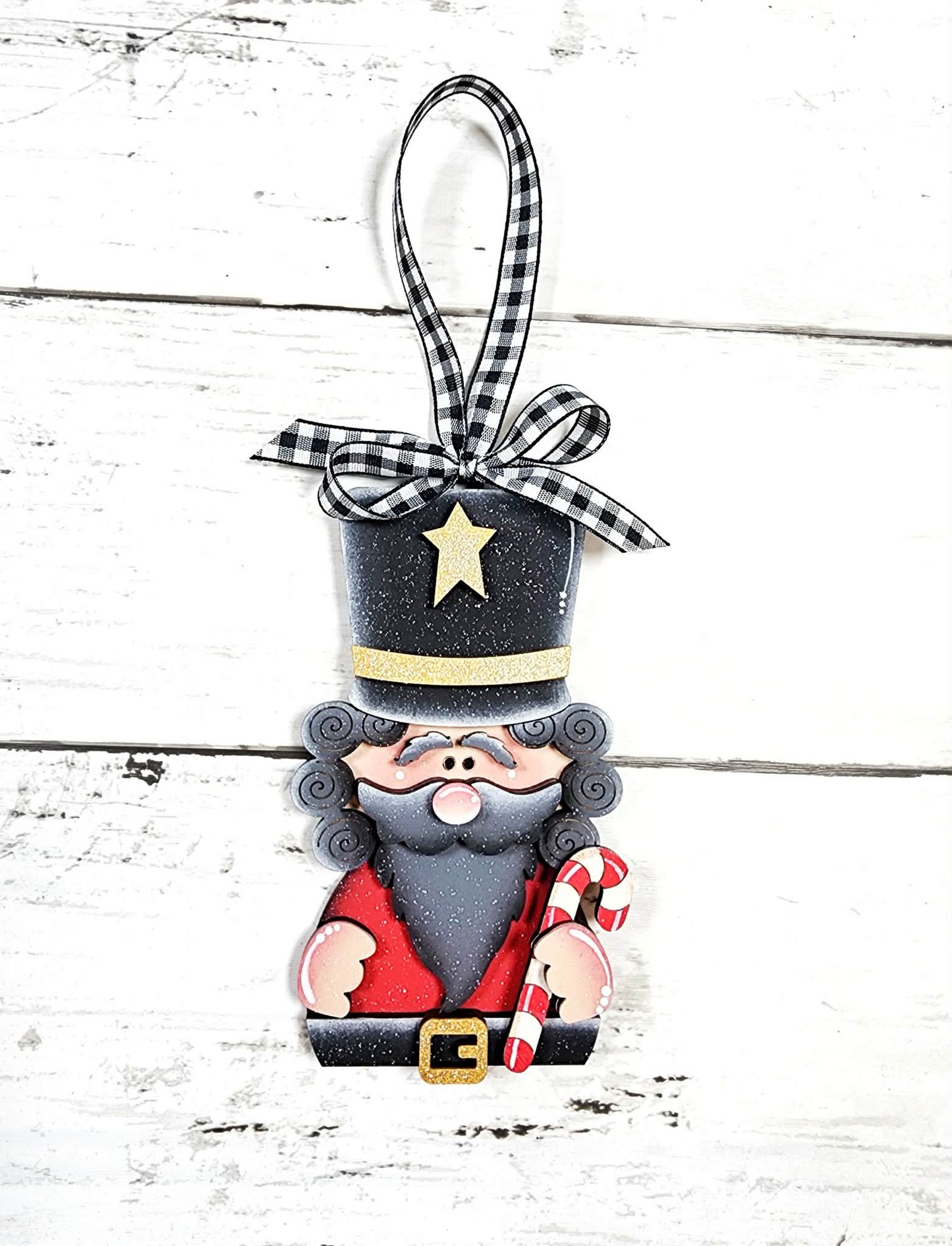 Hand Painted Nutcracker Ornament – Two Styles MDF Christmas Tree Decor