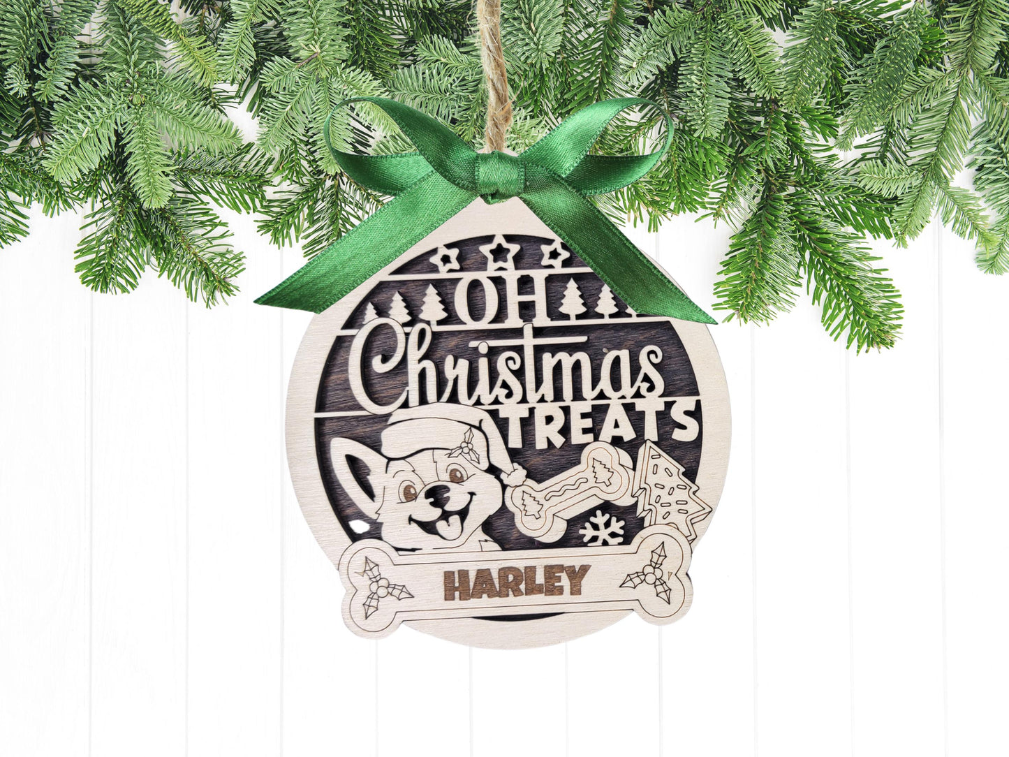 DOG Ornament, Dog Christmas Ornament, Pet Ornament, Gift for Dog, Personalized Dog Gifts, Personalized Ornament, Rescue Dog Ornament