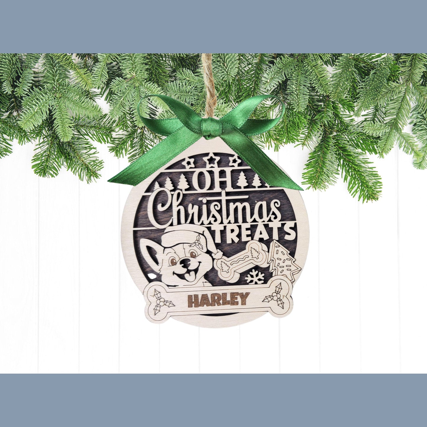 DOG Ornament, Dog Christmas Ornament, Pet Ornament, Gift for Dog, Personalized Dog Gifts, Personalized Ornament, Rescue Dog Ornament