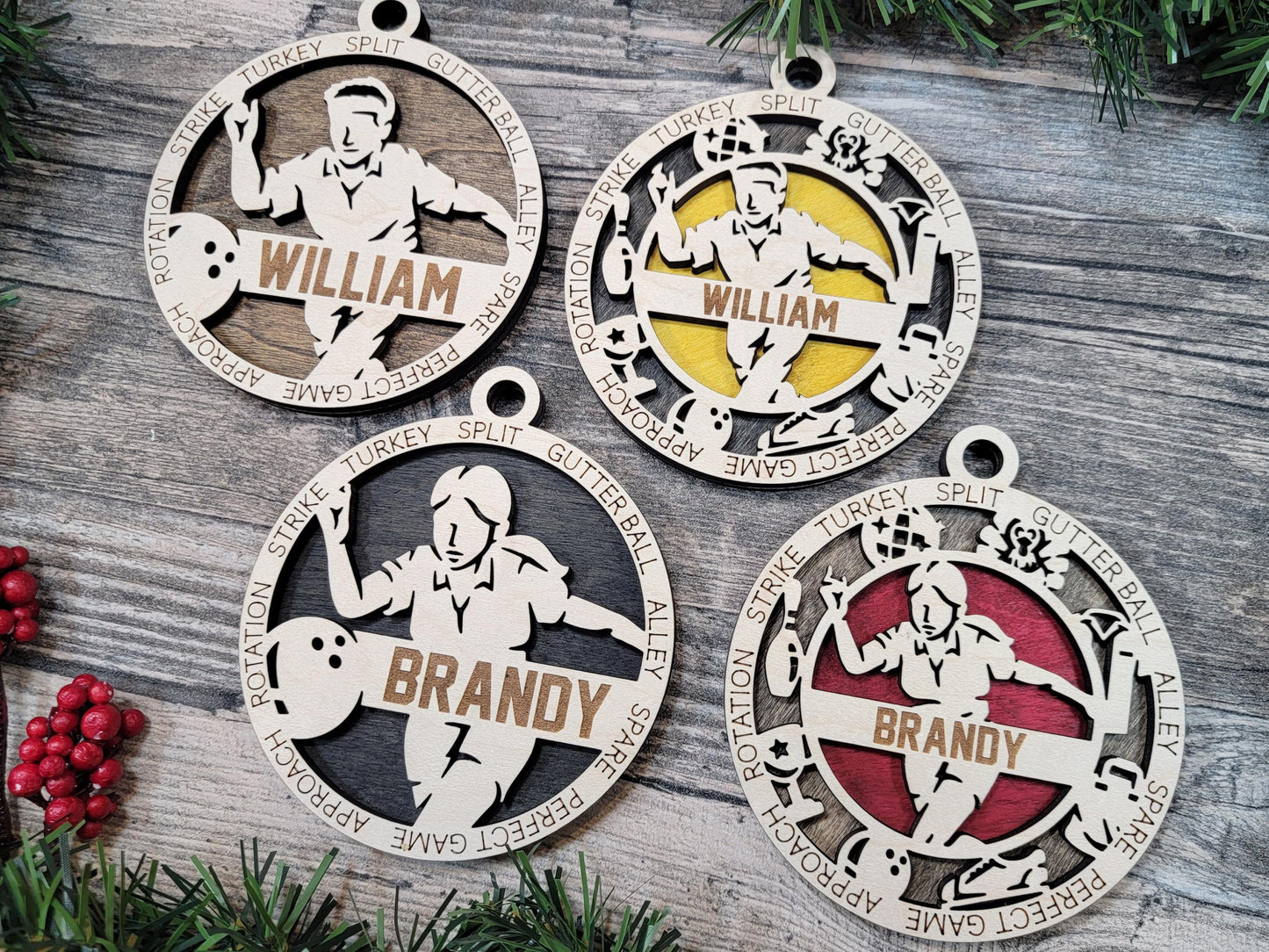 Personalized Bowling Ornament – Custom Player or Team Name