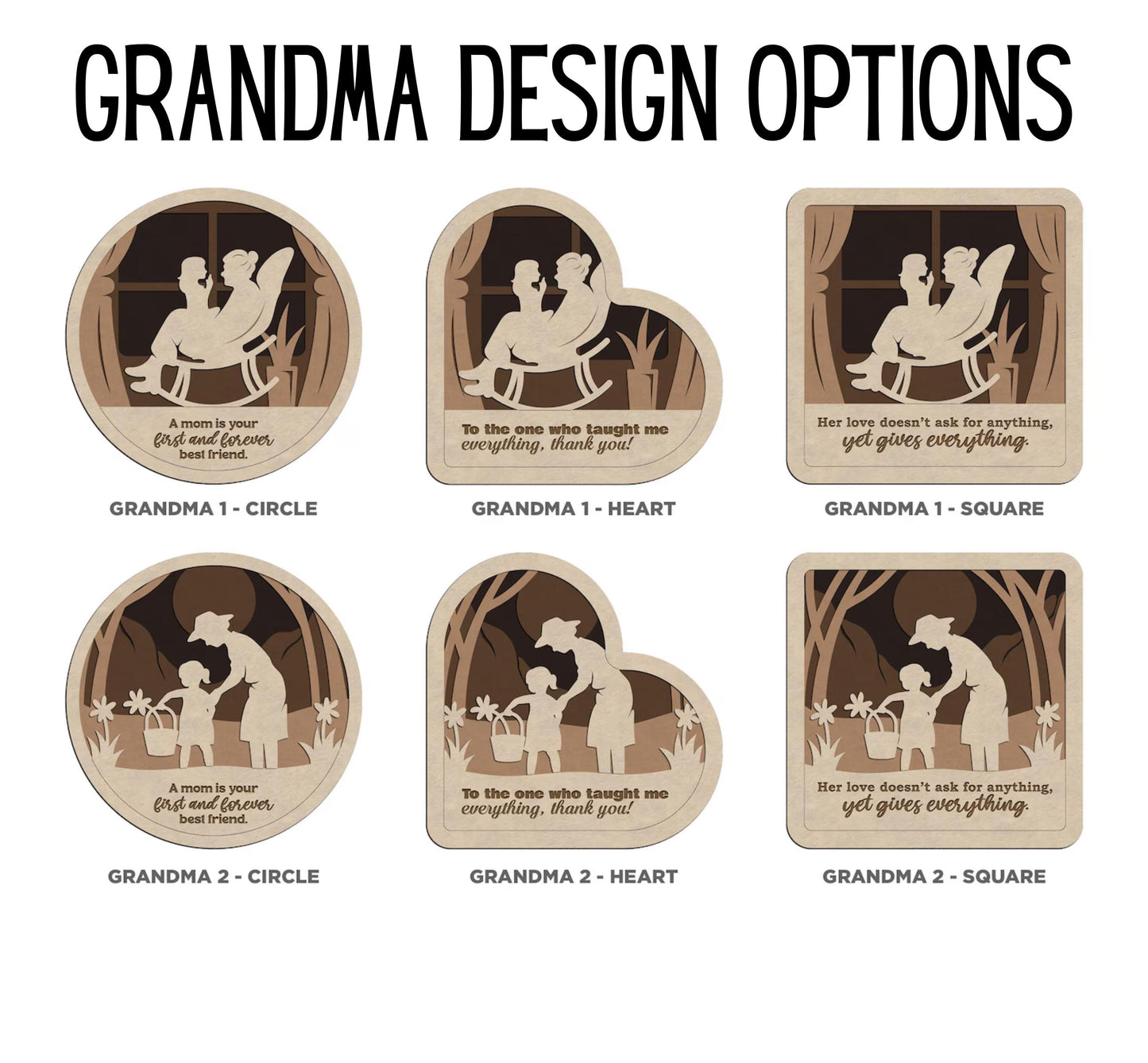 Personalized Mom Sign Plaque – Laser Engraved Wooden Gift, Mother’s Day, Birthday, Grandma Keepsake