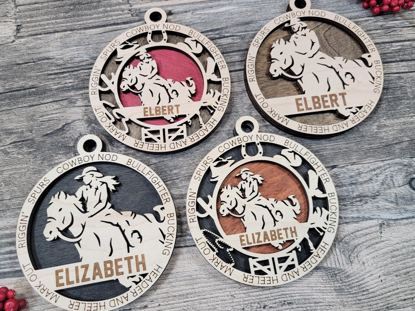 Personalized Horseback Rider Ornament – Custom Equestrian Gift