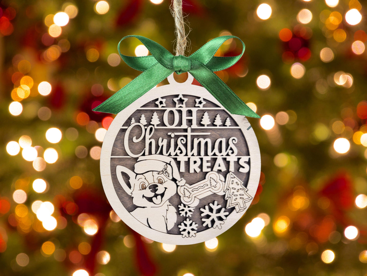 DOG Ornament, Dog Christmas Ornament, Pet Ornament, Gift for Dog, Personalized Dog Gifts, Personalized Ornament, Rescue Dog Ornament