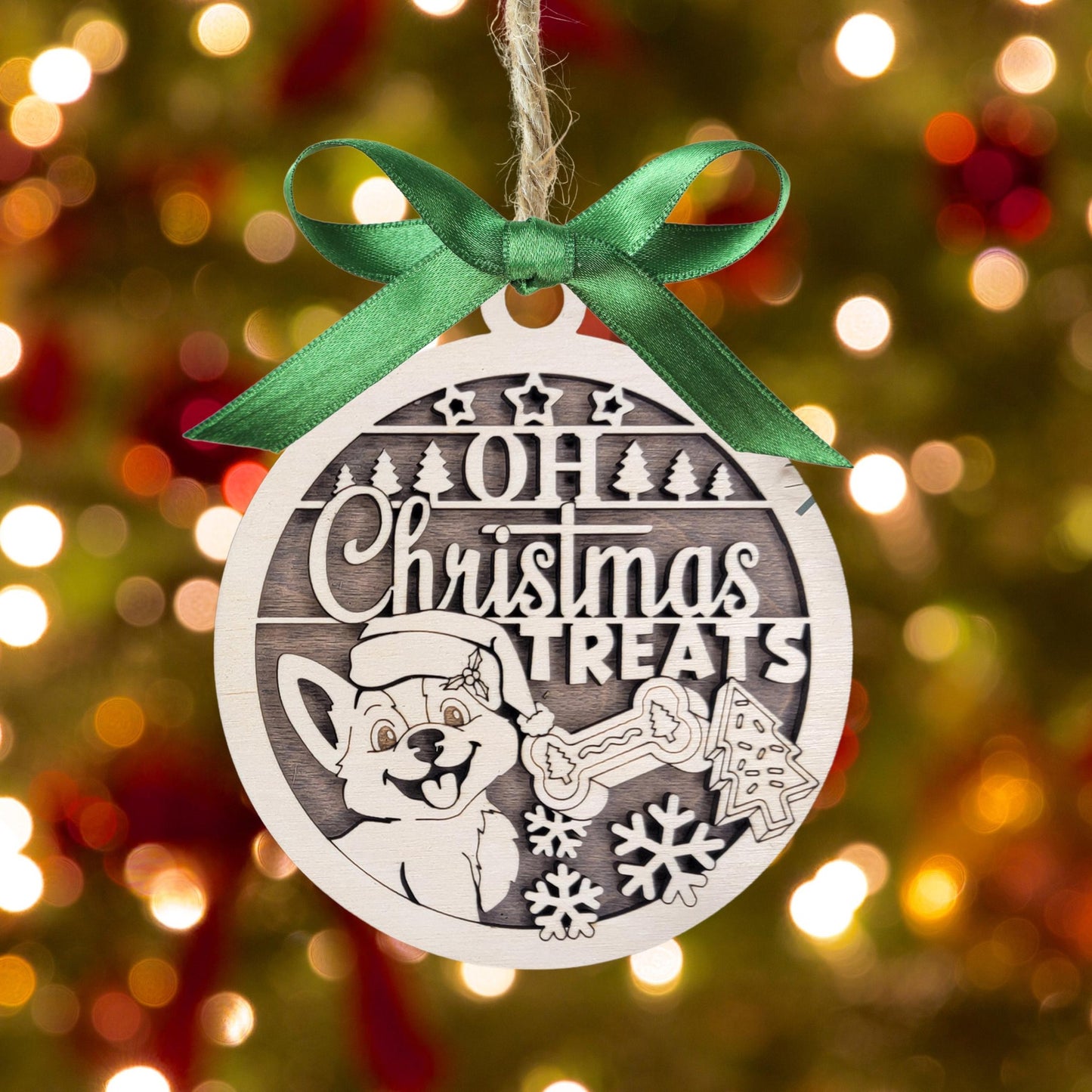 DOG Ornament, Dog Christmas Ornament, Pet Ornament, Gift for Dog, Personalized Dog Gifts, Personalized Ornament, Rescue Dog Ornament