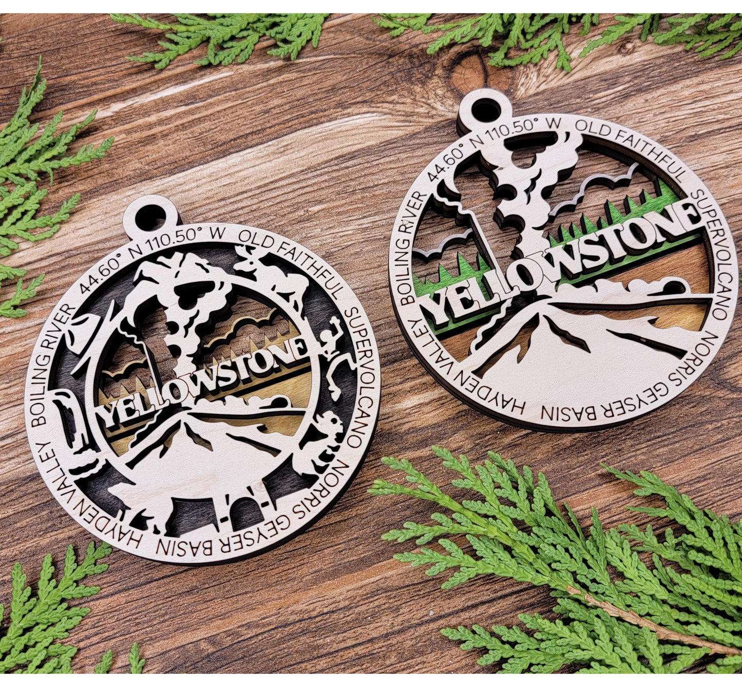 National Park Christmas Ornament – Hand Painted Wooden Keepsake