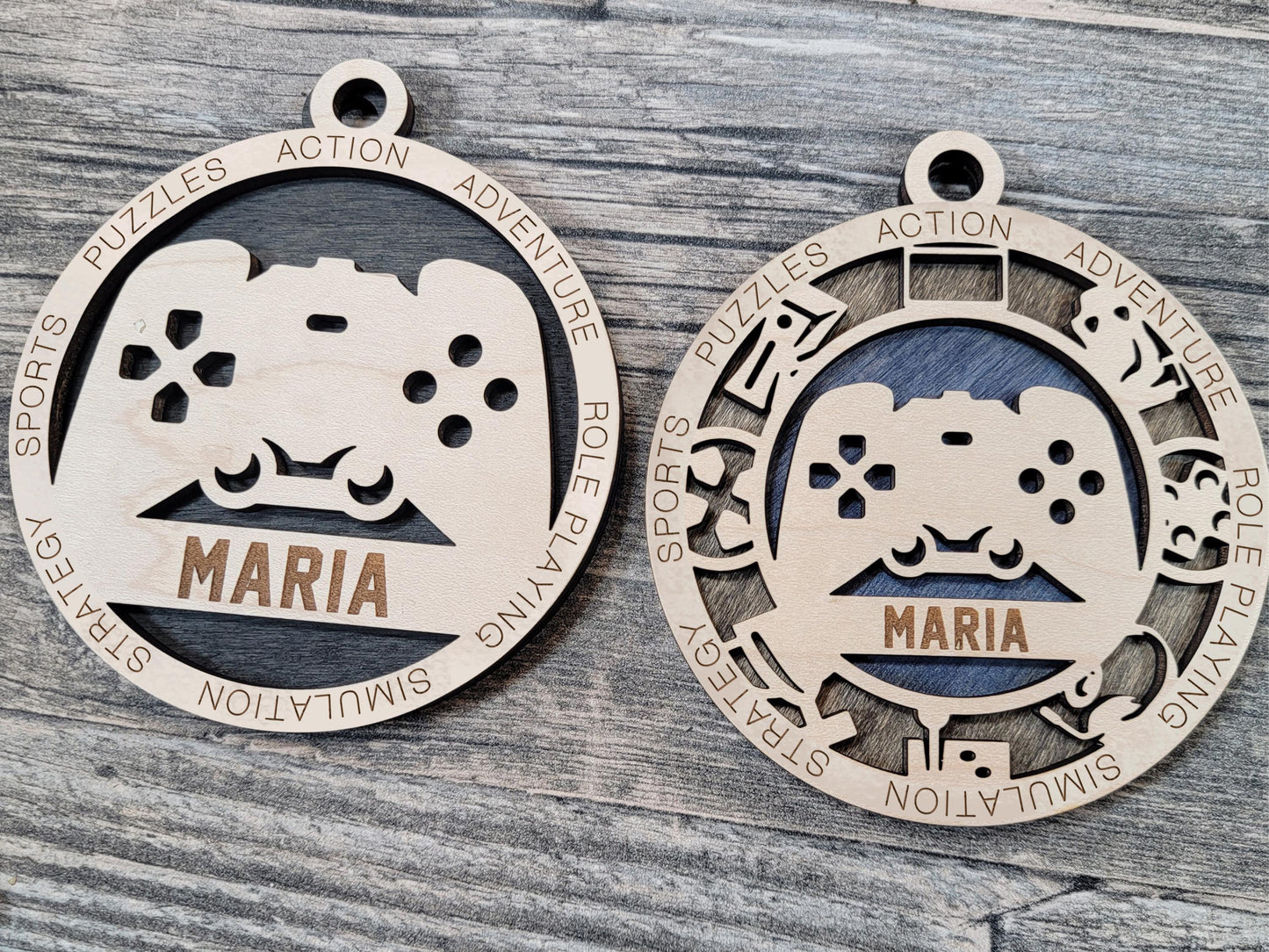 Personalized Gamer Christmas Ornament – Custom Engraved Video Game Gift