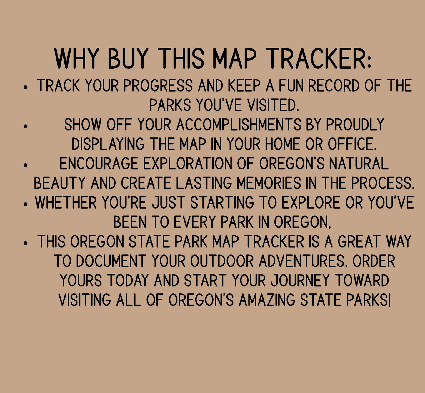 Personalized Oregon State Parks Map Tracker – Custom Name Wooden Travel Keepsake