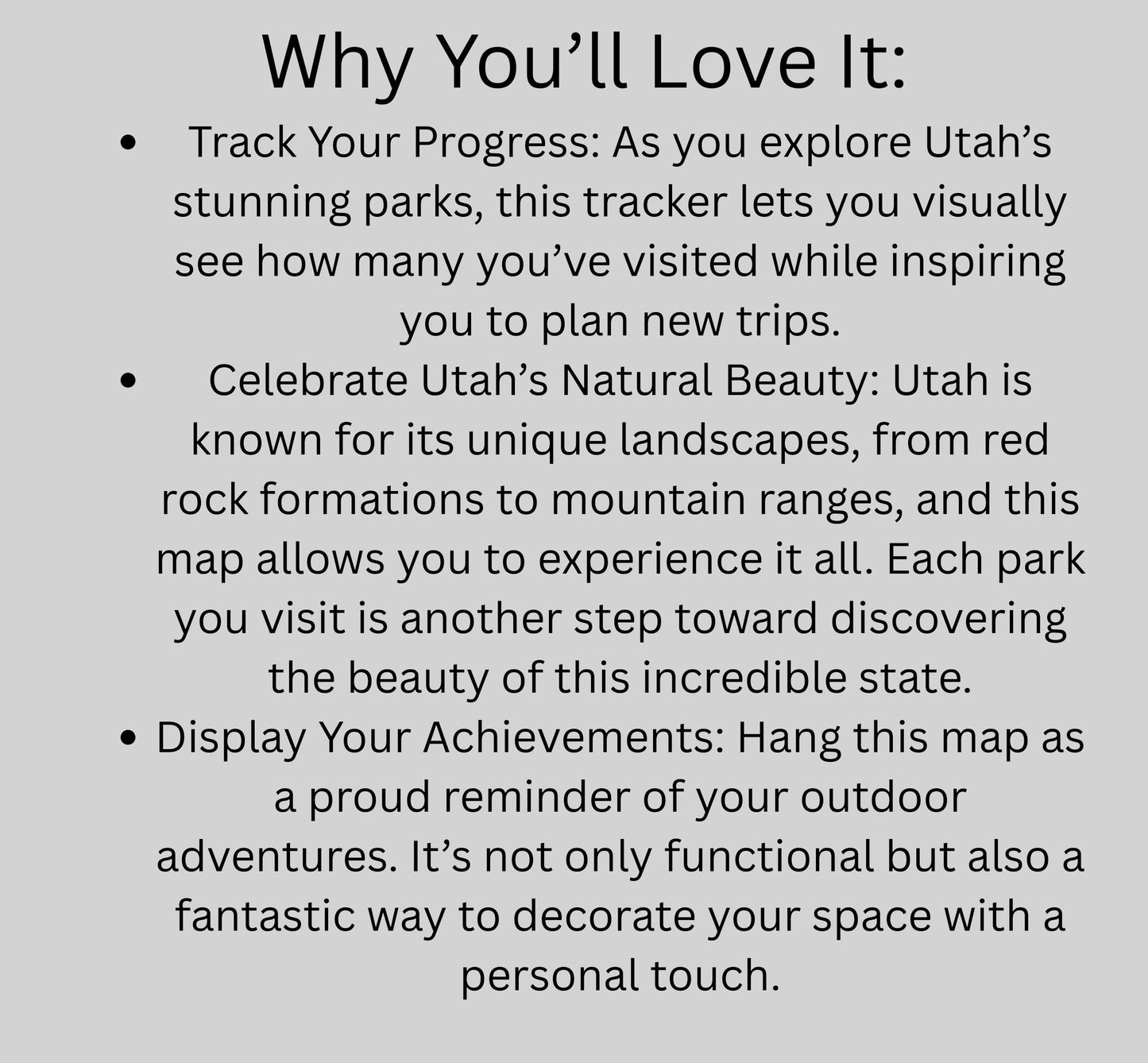 Personalized Utah State Parks Map Tracker – Custom Name Wooden Travel Keepsake