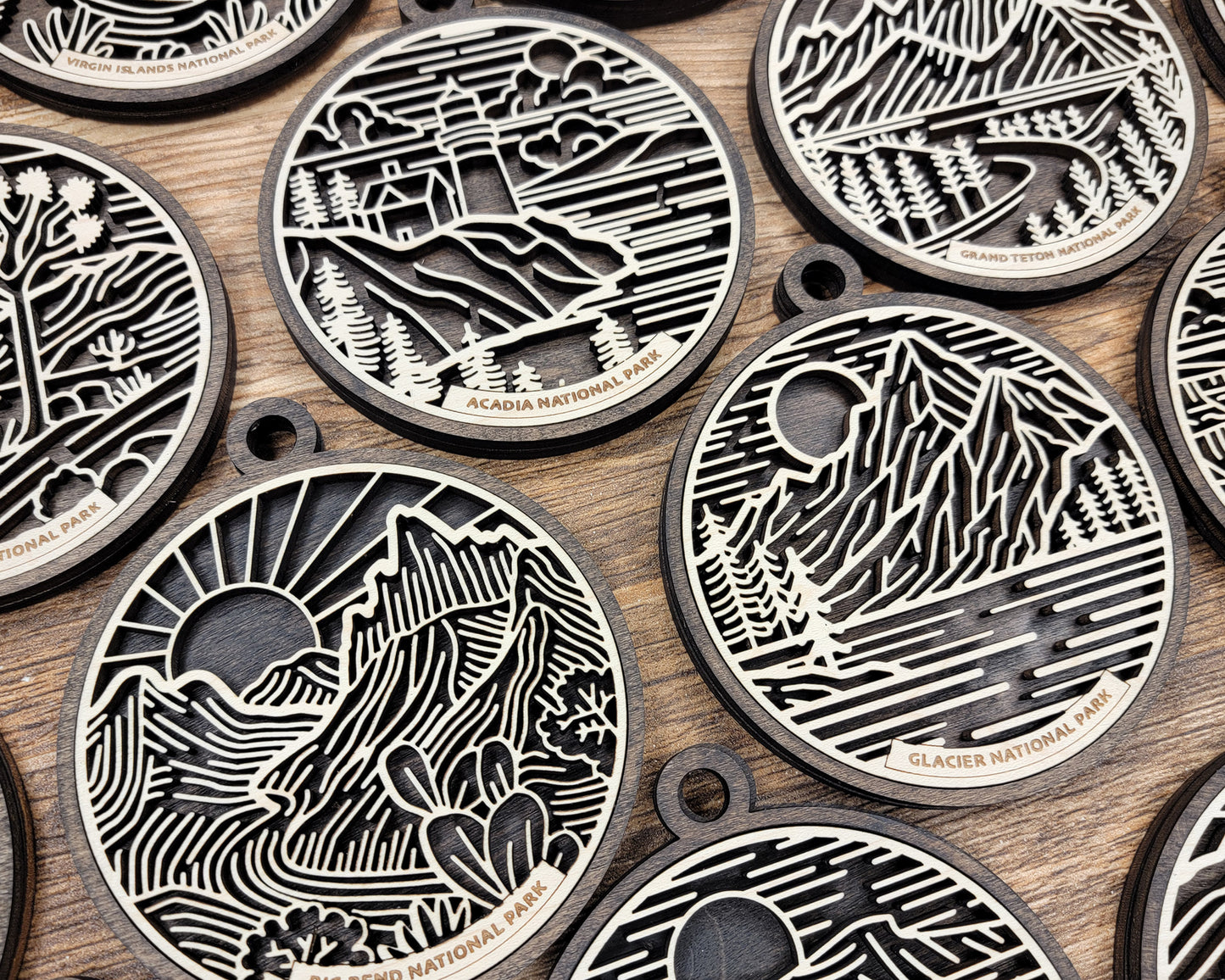Custom National Park Ornament –, All U.S. Parks Available, Travel Holiday Keepsake