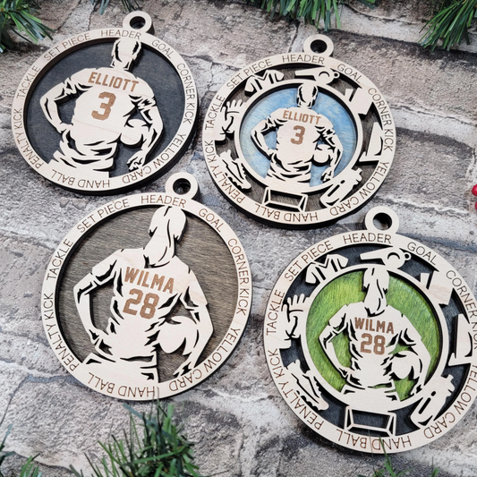 Personalized Soccer Ornament – Custom Player or Team Name