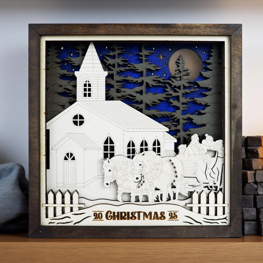 Personalized Family Home Wooden Decor  – 3D Laser Cut & Engraved Wooden Sign