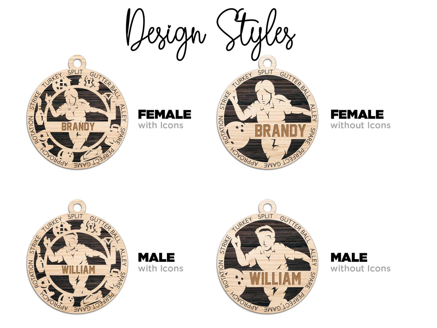Personalized Bowling Ornament – Custom Player or Team Name