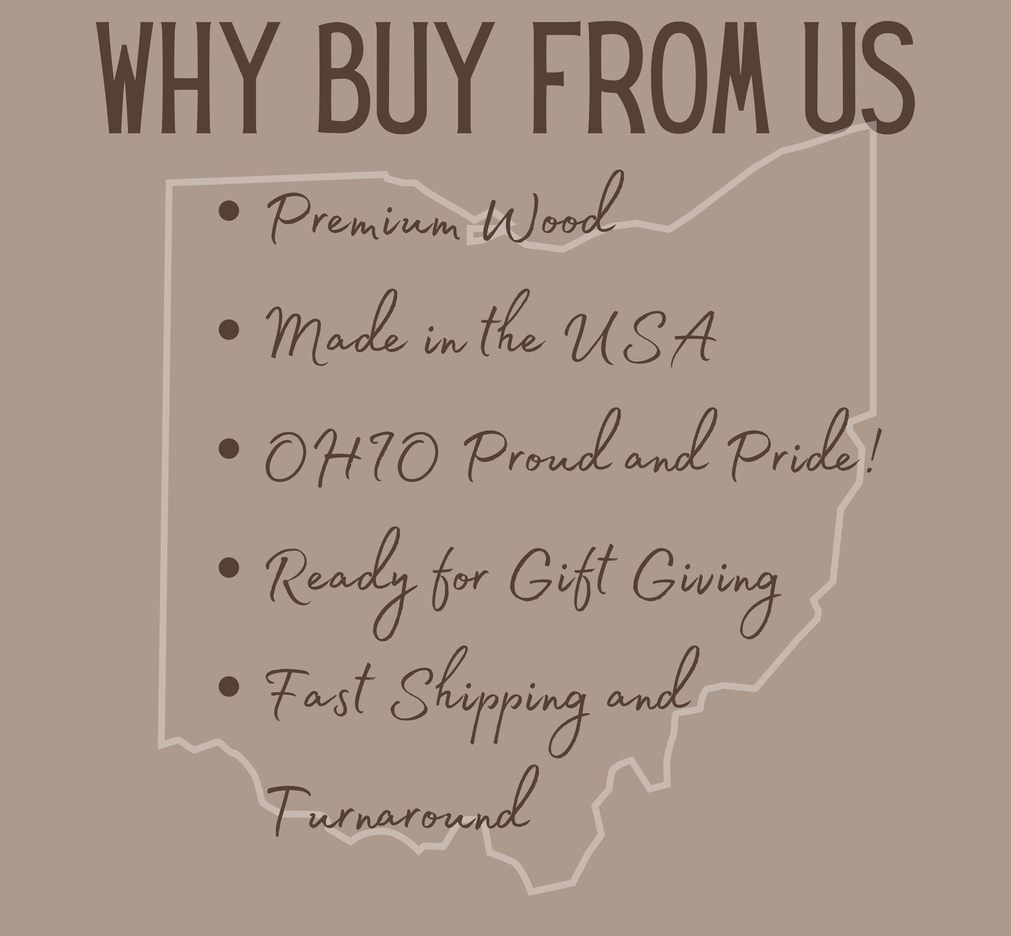 Ohio State Wall Art – Handmade Wood Sign Honoring Ohio’s History, Symbols & Culture | Gift-Ready with Easel Display