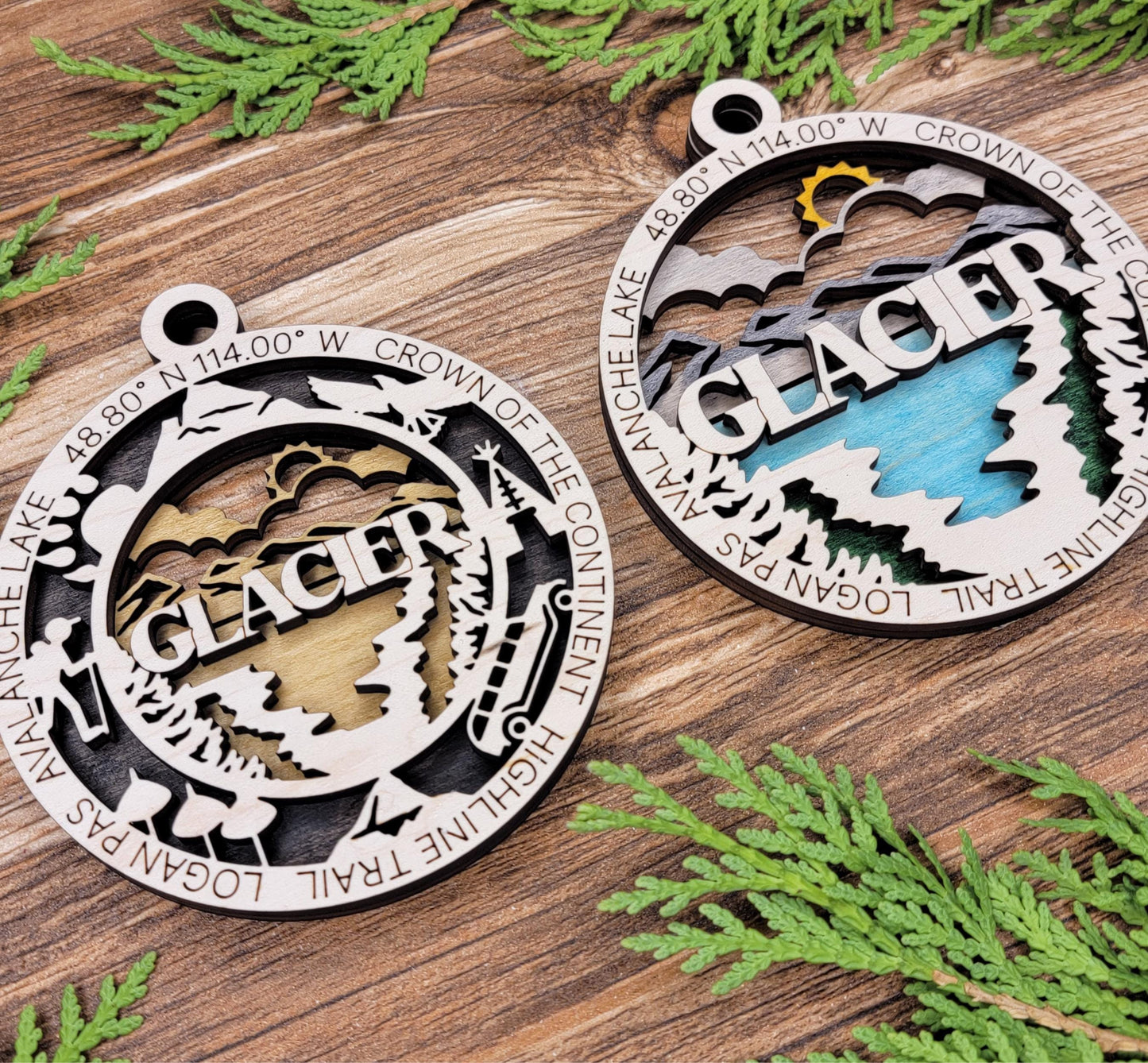 National Park Christmas Ornament – Hand Painted Wooden Keepsake