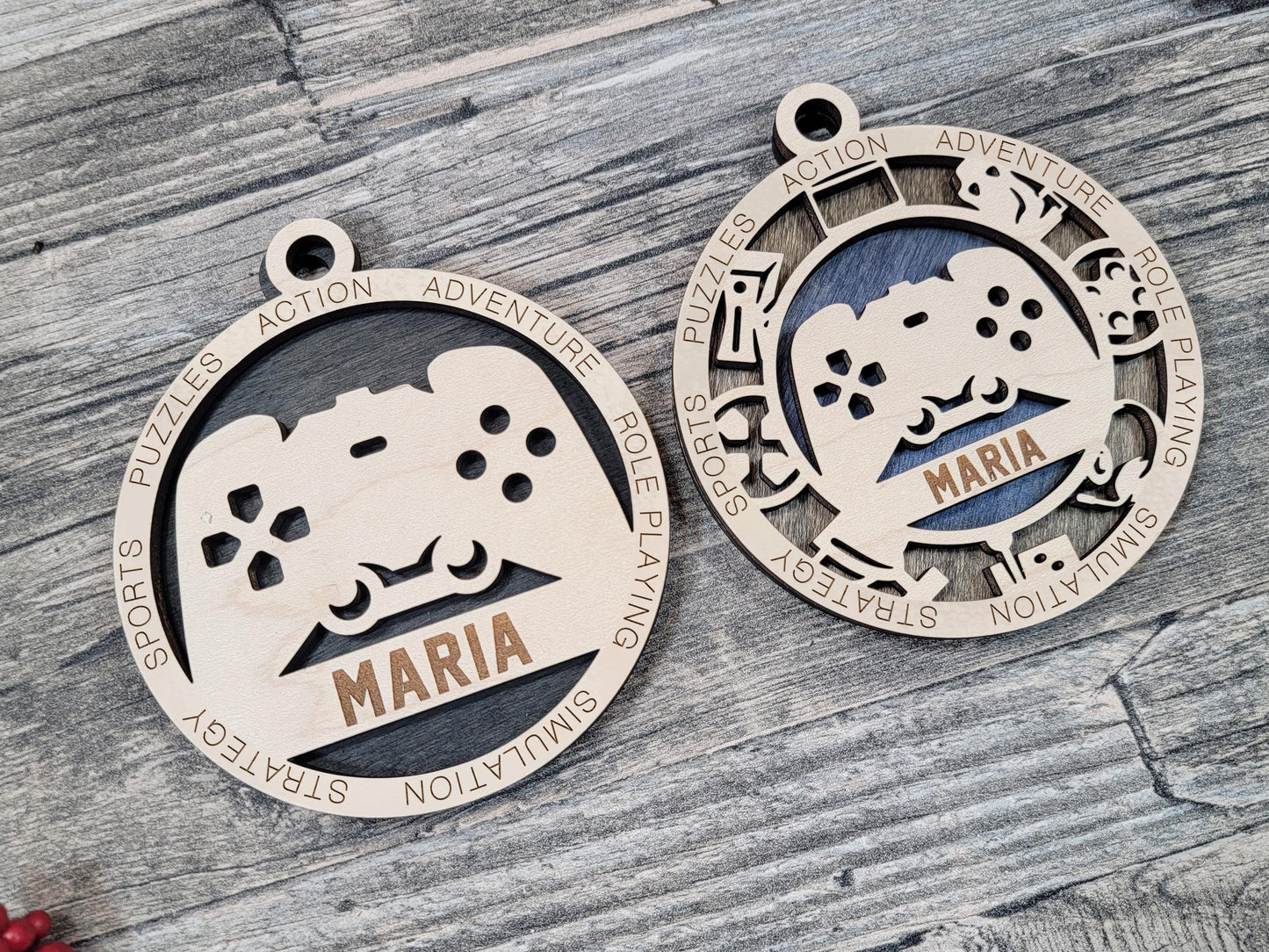 Personalized Gamer Christmas Ornament – Custom Engraved Video Game Gift