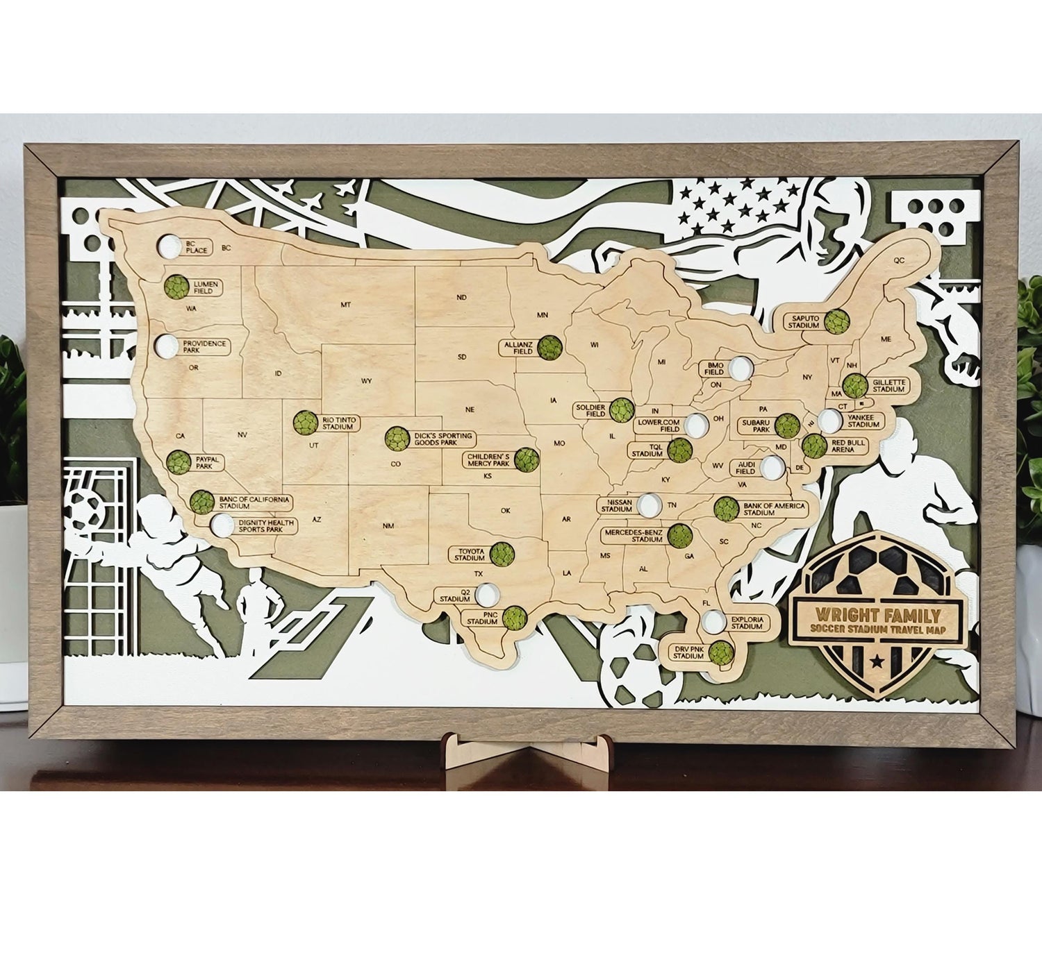 Sports Stadium Travel Map Tracker