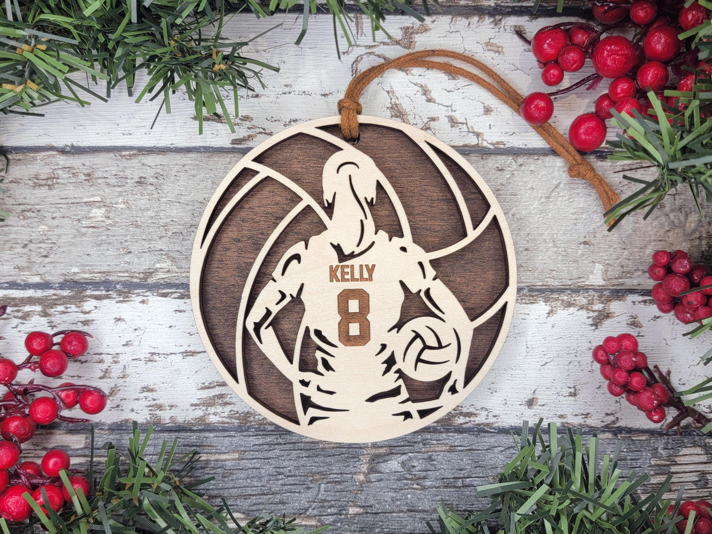 Volleyball Personalized Ornament – Custom Gift for Players & Coaches