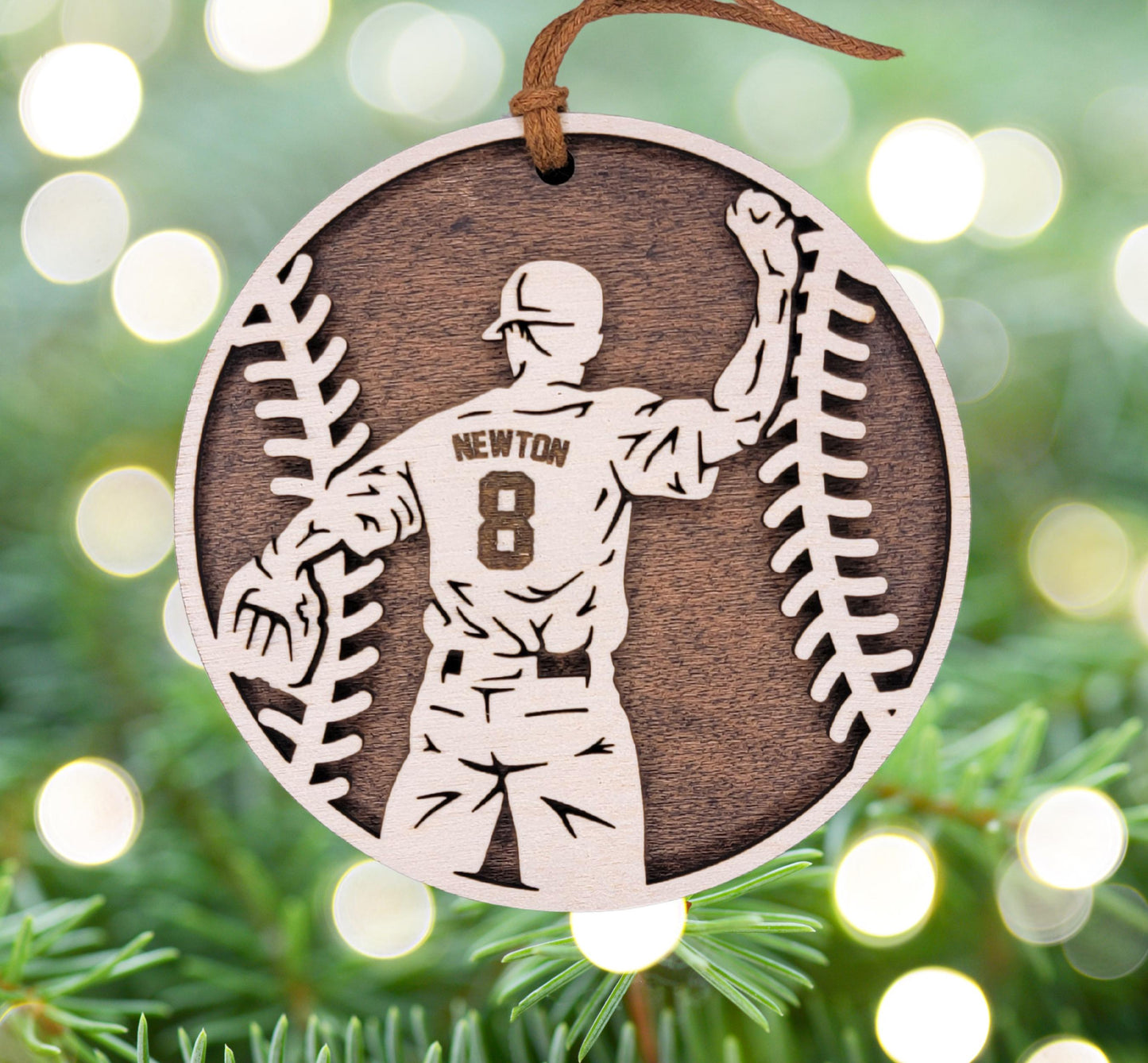 Personalized Baseball Ornament – Engraved Gift for Players & Coaches