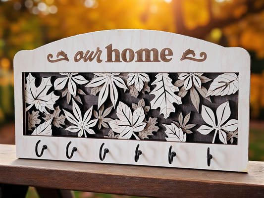 Personalized Interchangeable Key Holder – Custom Wall Key Organizer