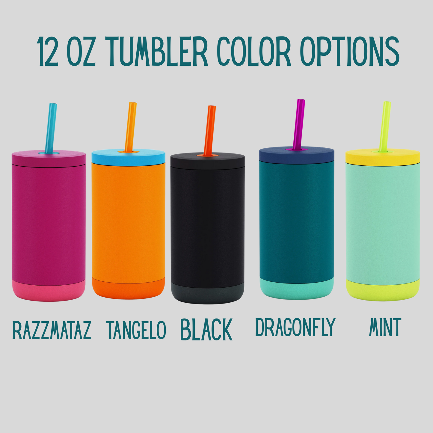 Animal Friends Kids Tumbler – Personalized Name Cup (12oz)