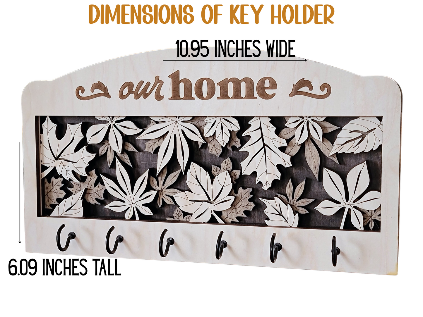 Personalized Interchangeable Key Holder – Custom Wall Key Organizer