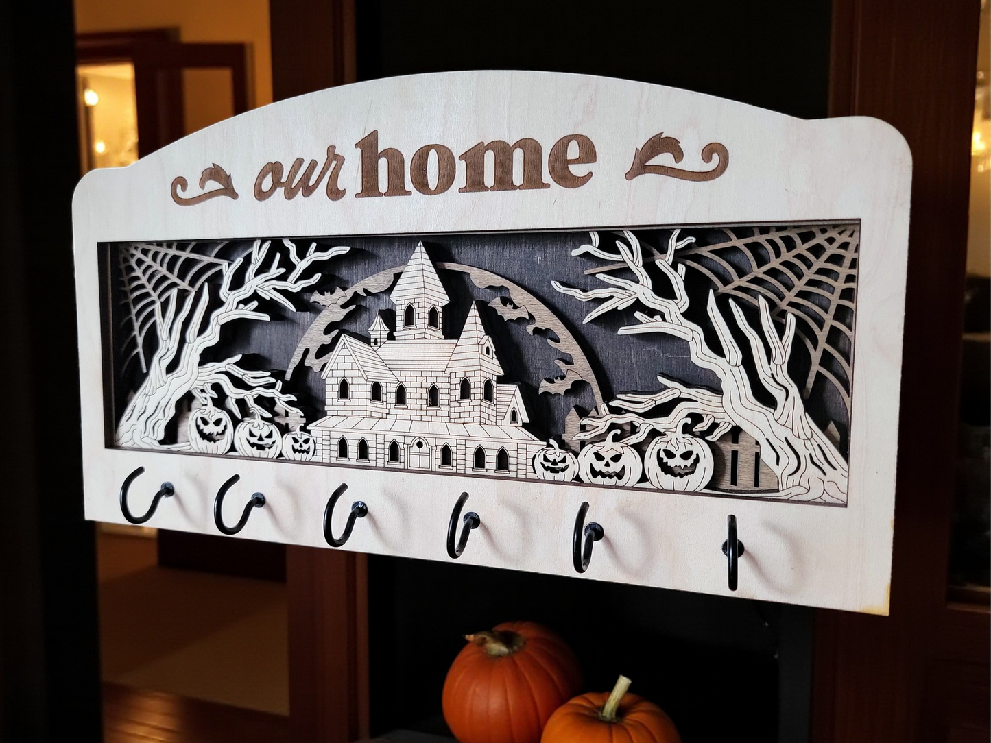Personalized Interchangeable Key Holder – Custom Wall Key Organizer