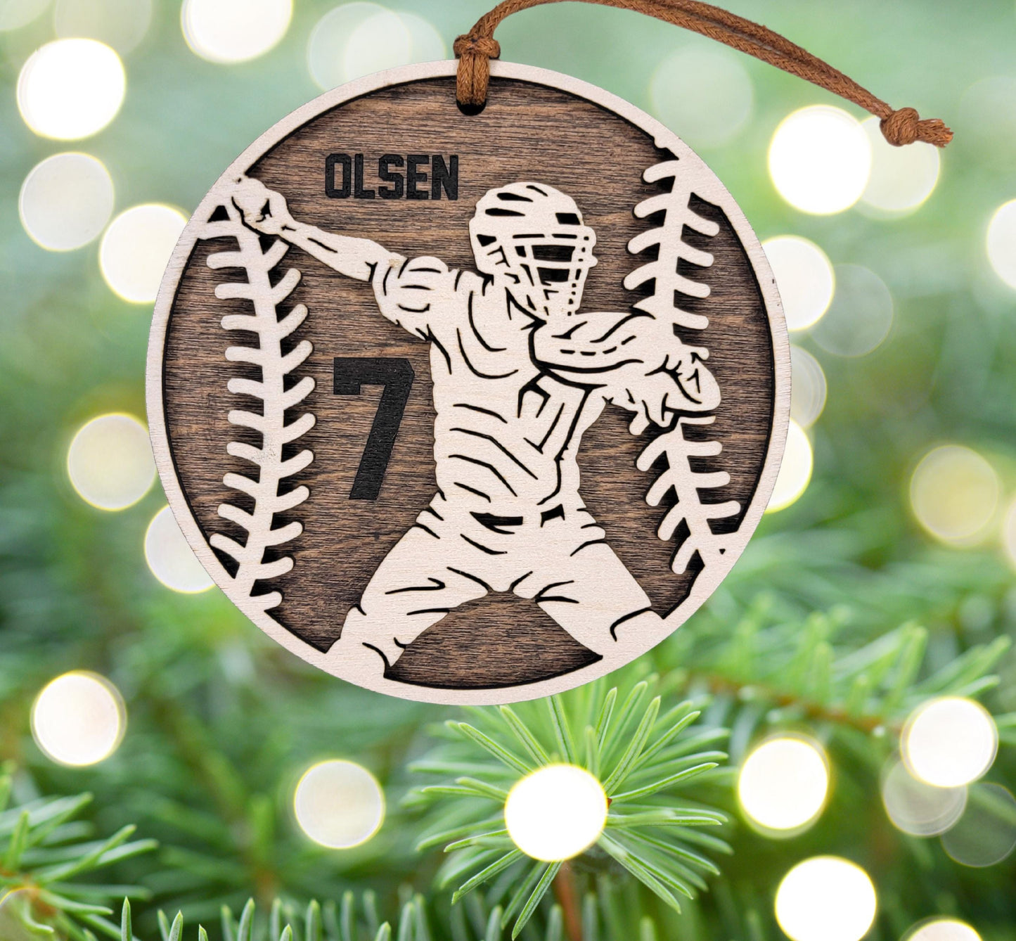 Personalized Baseball Ornament – Engraved Gift for Players & Coaches