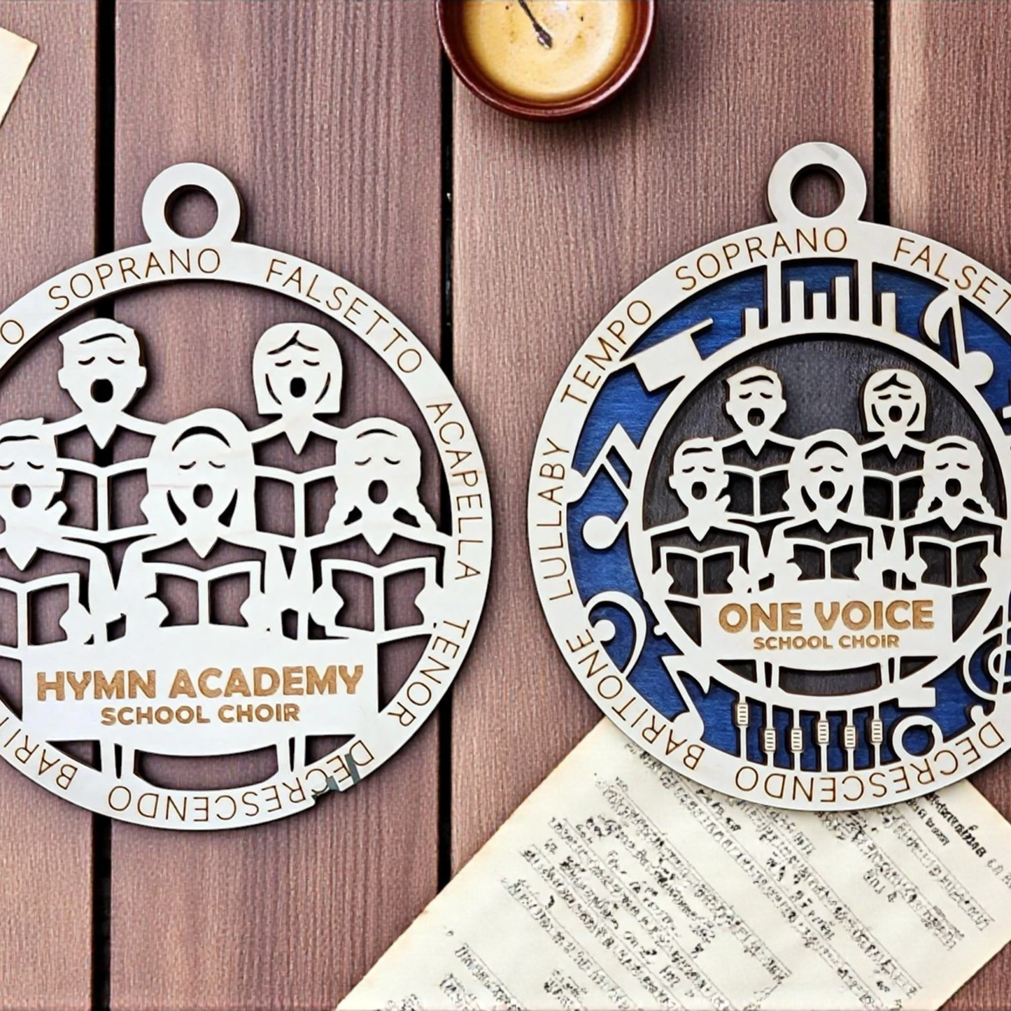 Personalized Music Ornament – Custom Name or Year