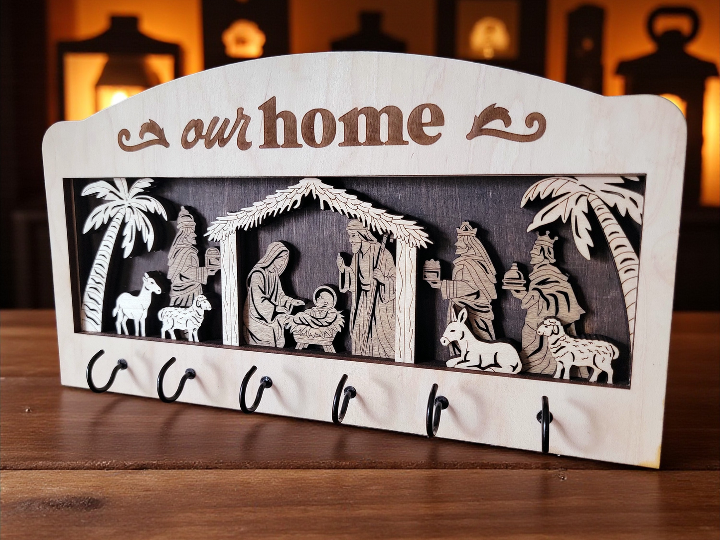 Personalized Interchangeable Key Holder – Custom Wall Key Organizer
