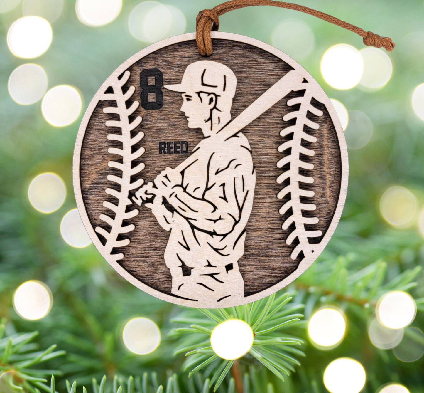 Personalized Baseball Ornament – Engraved Gift for Players & Coaches