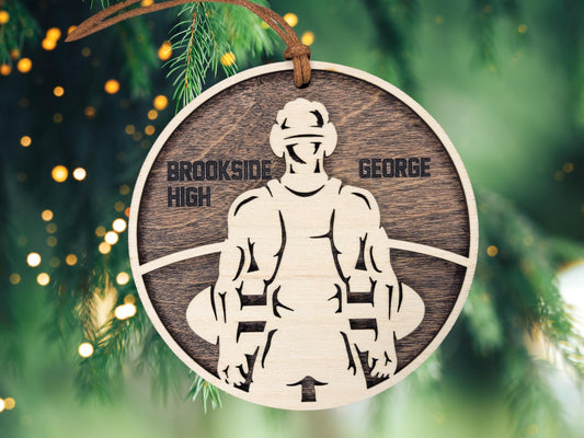 Wrestling Christmas Ornament – Personalized Team and Sports Gifts