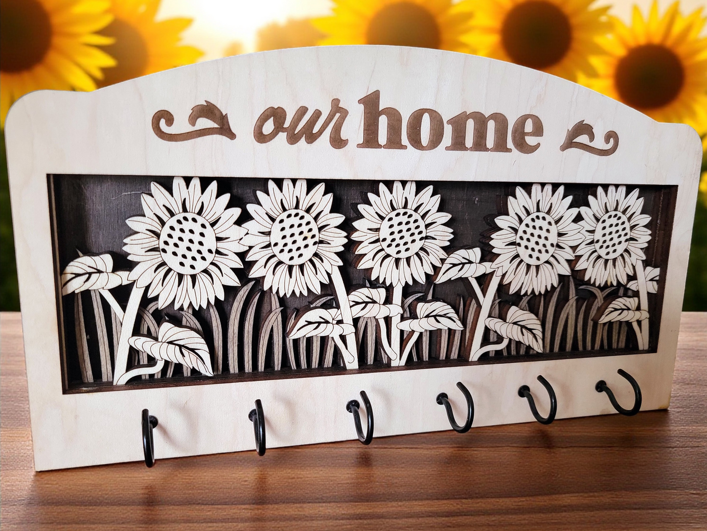 Personalized Interchangeable Key Holder – Custom Wall Key Organizer