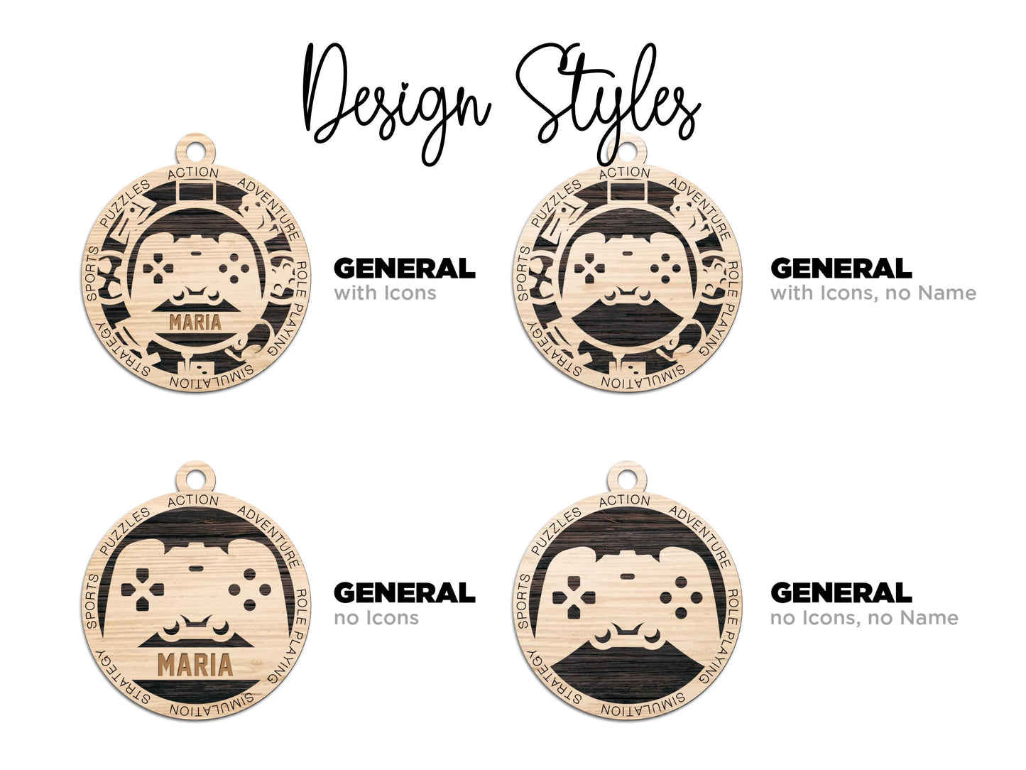 Personalized Gamer Christmas Ornament – Custom Engraved Video Game Gift