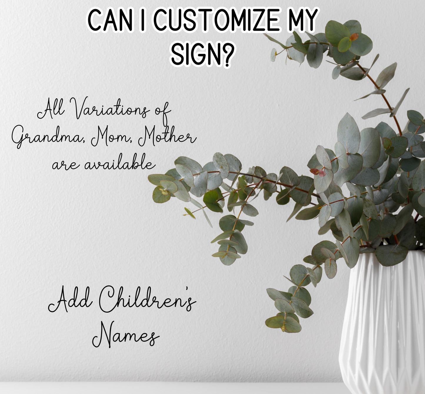 Personalized Mom Wall Sign – Custom Engraved Wooden Plaque with Kids or Grandkids’ Names | Mother’s Day & Birthday Gift
