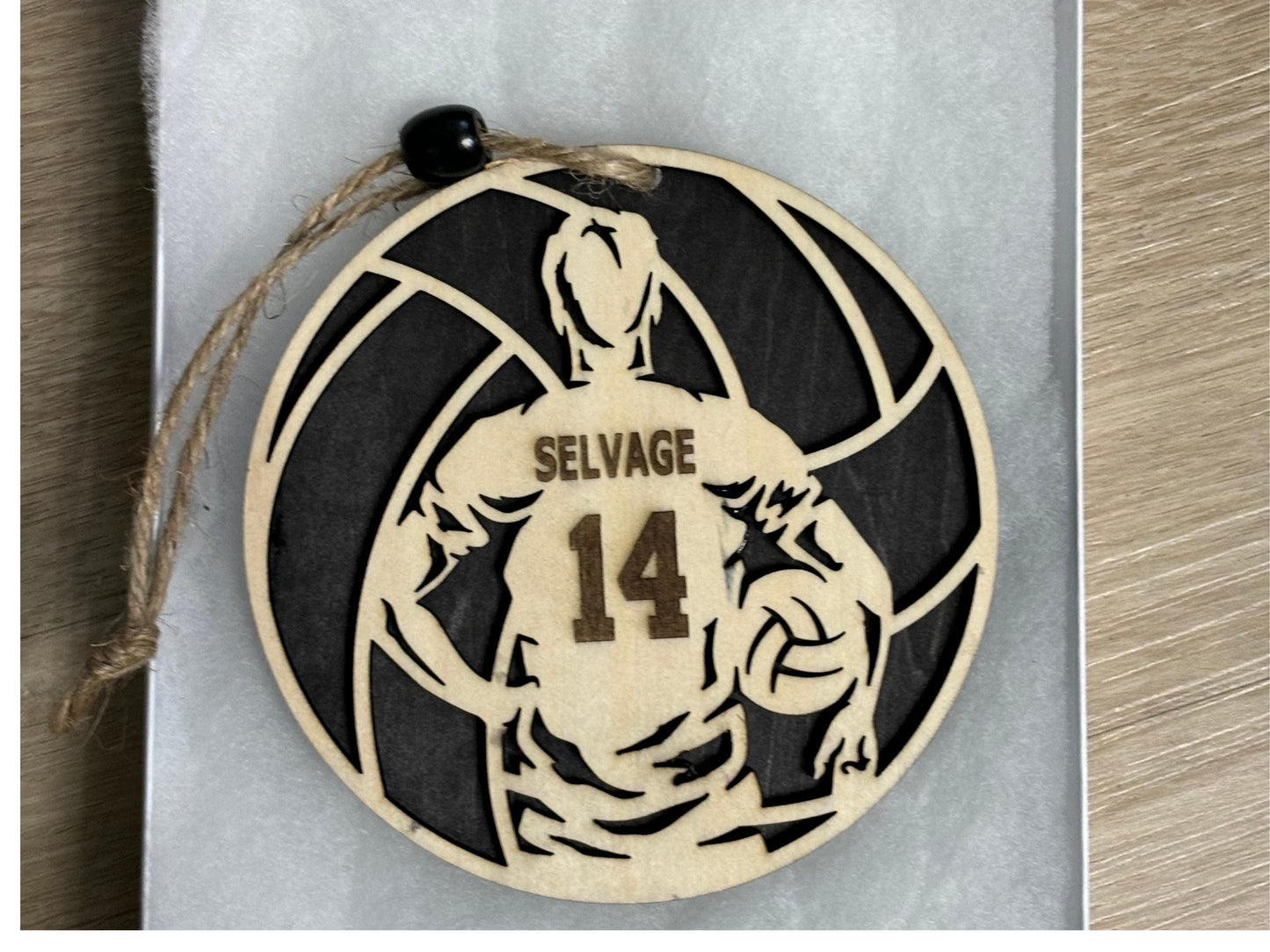 Volleyball Personalized Ornament – Custom Gift for Players & Coaches