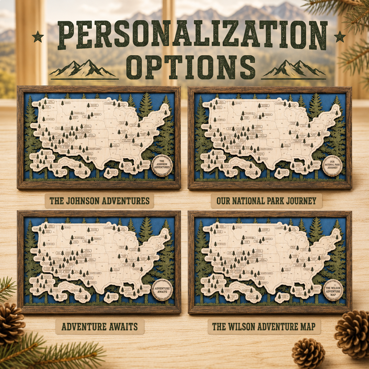 Personalized National Park Travel Map