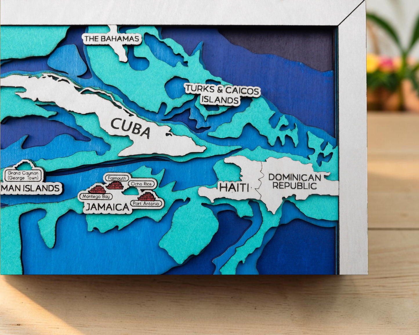 Personalized Western Caribbean Cruise Map – Cruise Port Tracker Decor