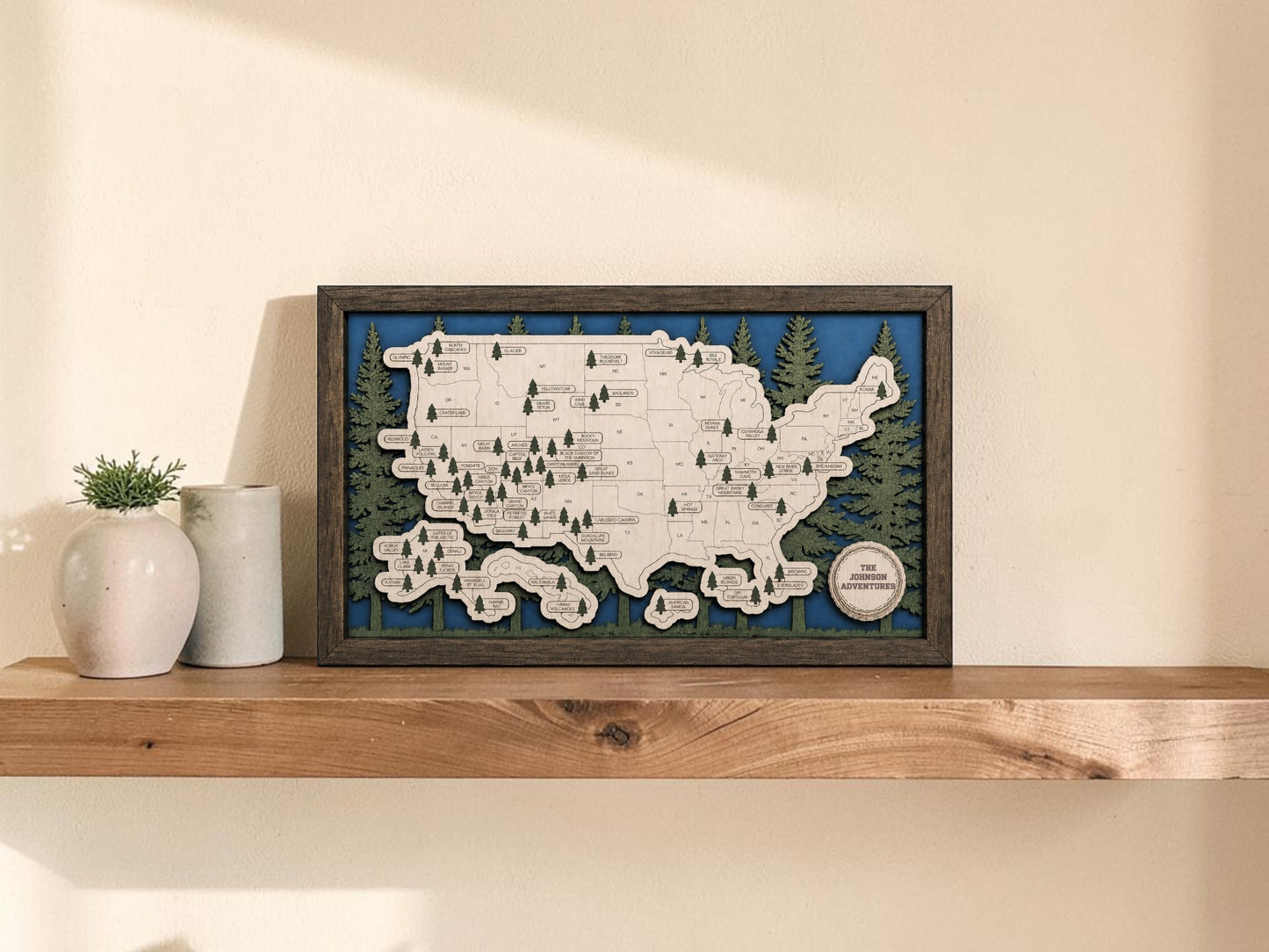 Personalized National Park Travel Map