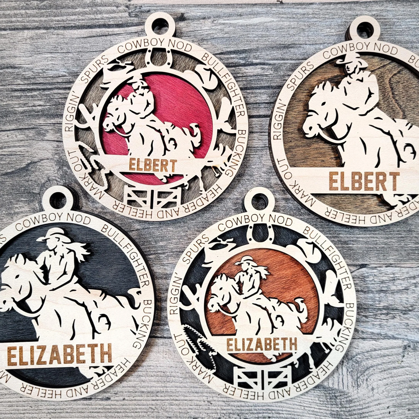 Personalized Horseback Rider Ornament – Custom Equestrian Gift