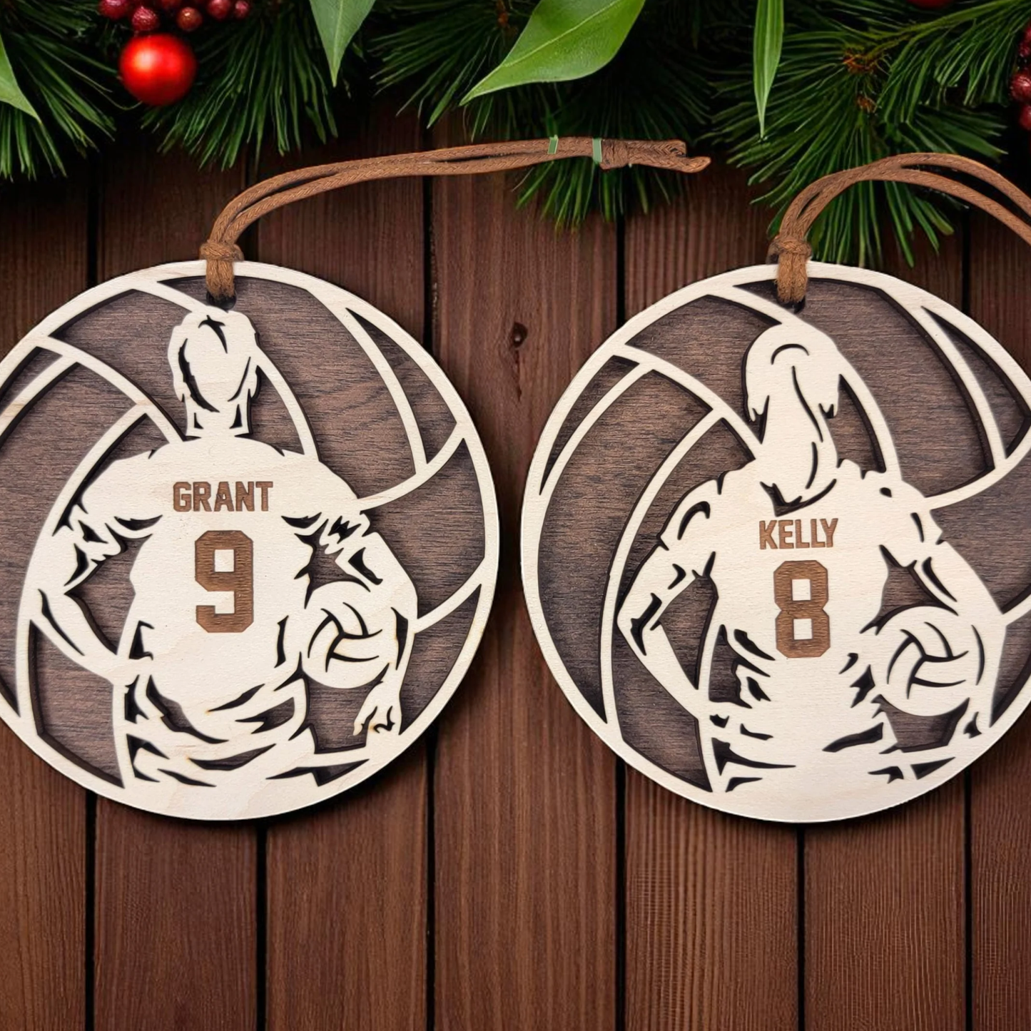 Volleyball Personalized Ornament – Custom Gift for Players & Coaches
